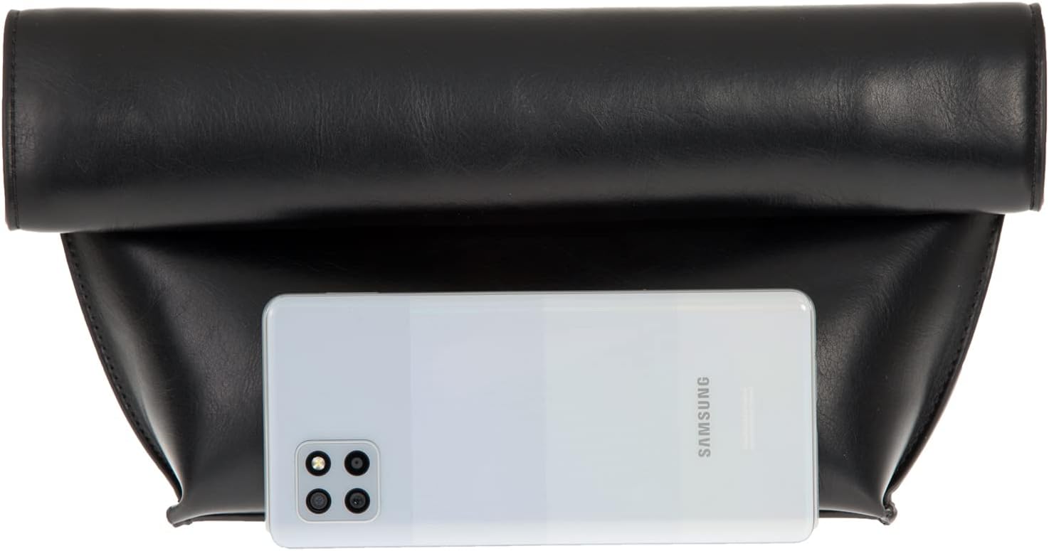JNB Faux Leather Oversize Foldover Clutch