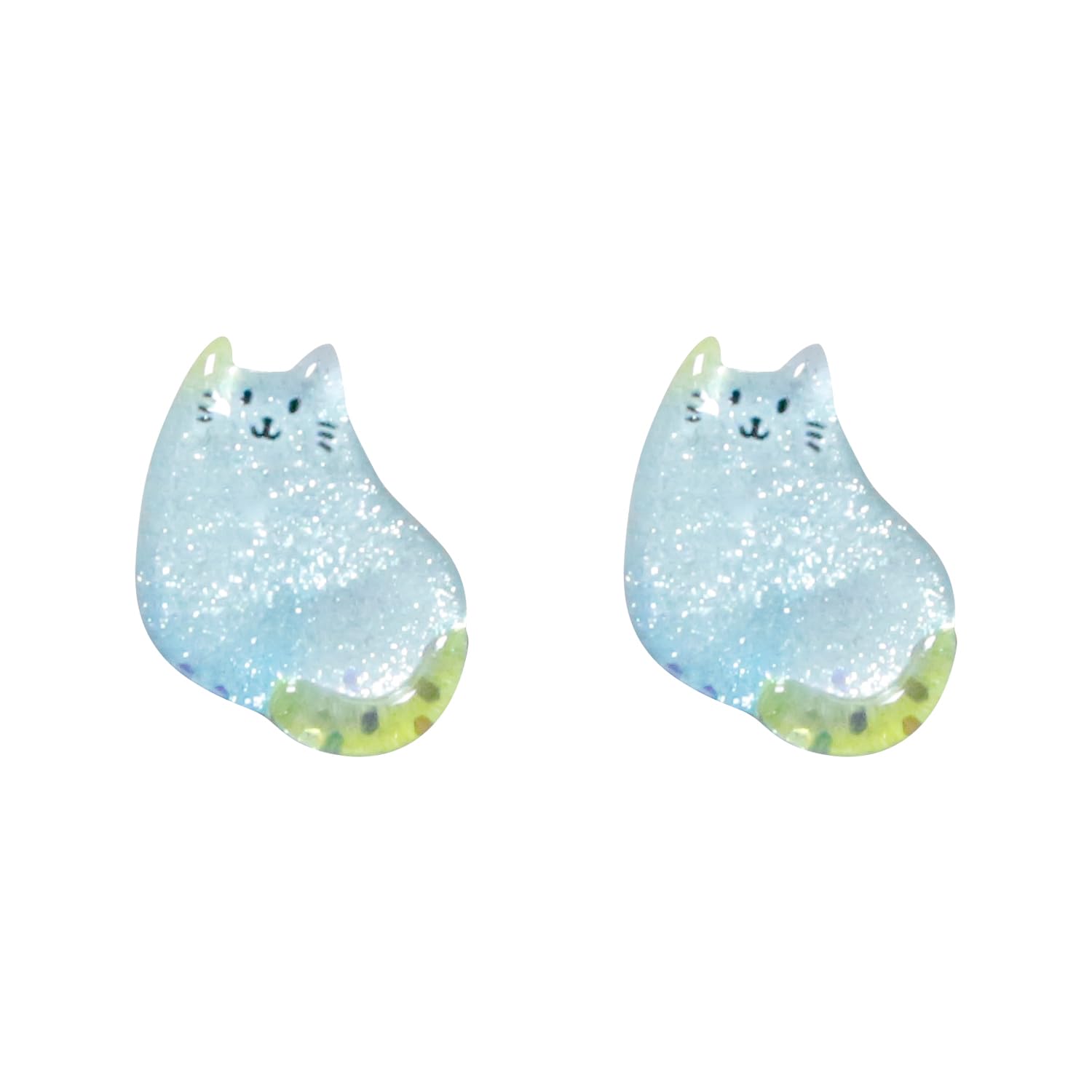 Hopzab Women's Blue 2Pcs Cute Cat Pocket Hug Toy, Motivational Encouraging Keepsake For Family, Friends, And Loved Ones, Birthday, Mental Health Gift For Cat Lovers, & Teenagers(Blue)