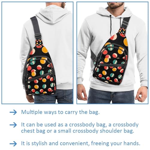 Mochila cruzada multicolor talla única para hombre y mujer ajustable 3