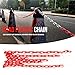 Hooks Chain Links Plastic Barrier Chain for Safety Decorative Garden Fence Warning Chain, White - 6mm x 10M