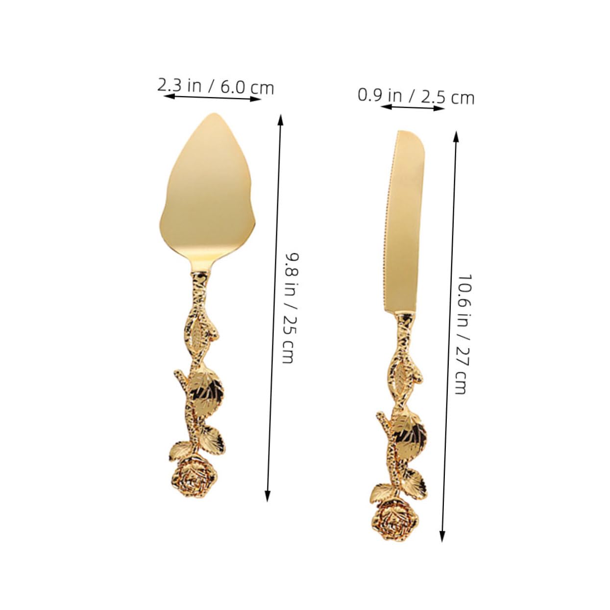 PRETYZOOM 1Set Cake Server and Cutter Set Kitchen Cake Spatula with Serrated Cutter for Precise Slicing for Home Cooking Birthdays Weddings and Celebrations