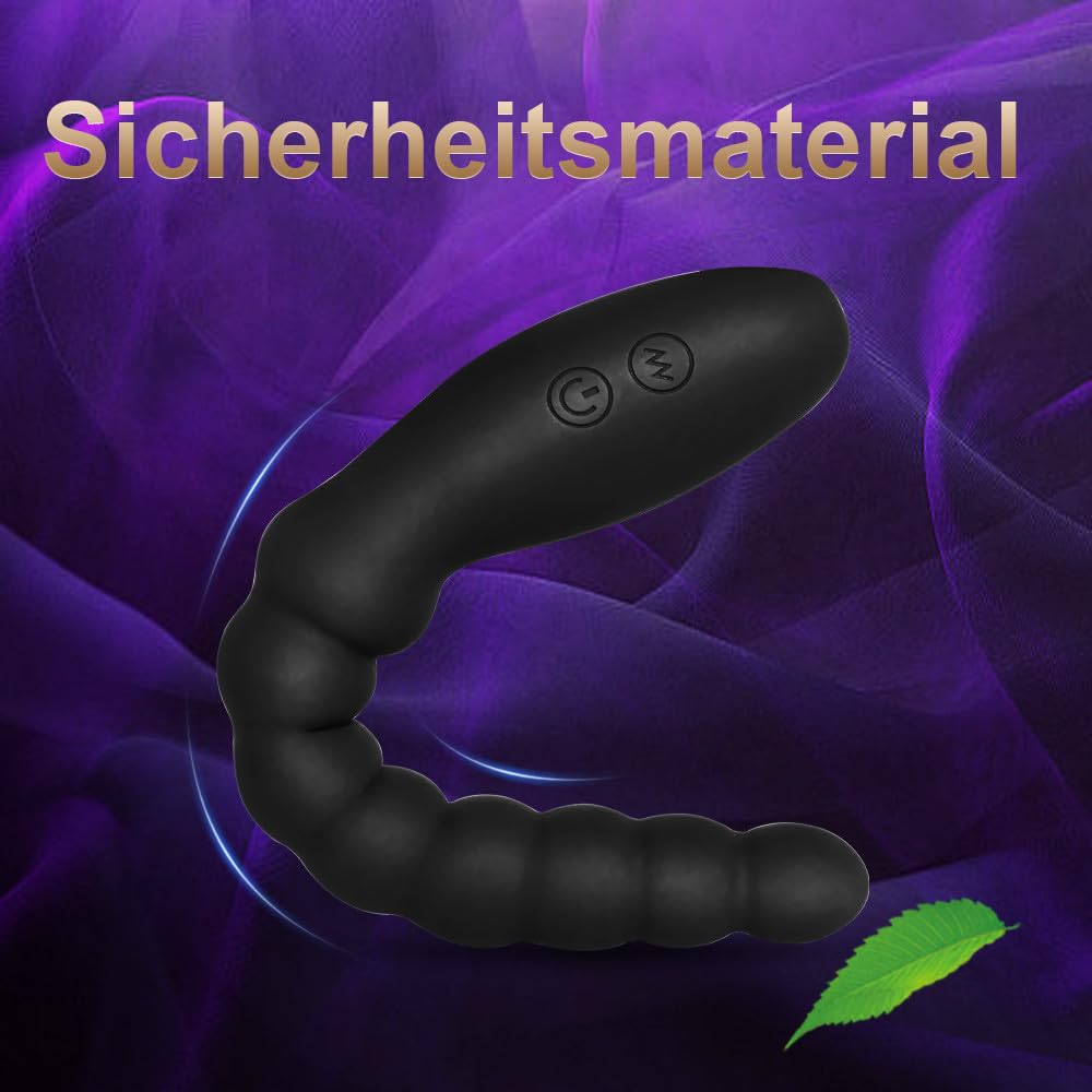 Perline Anali Vibranti Giocattolo per Uomini Donne Coppie Vibratore Ricaricabile Stimolatore del Punto G Impermeabile Massaggiatore della Prostata Maschile Gradiente Silicone per Principianti