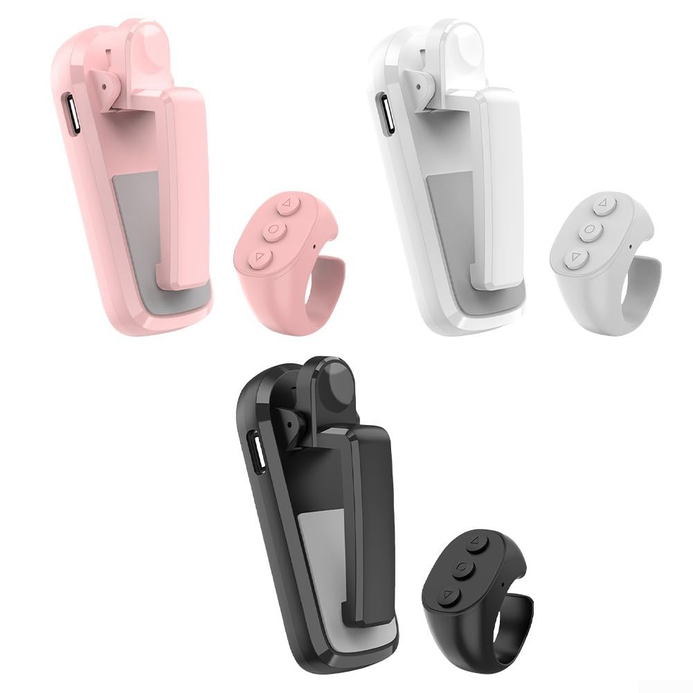 Télécommande sans fil pour tourne-page Kindle, autonomie 48h, portée 5m (Jx-07 rose)