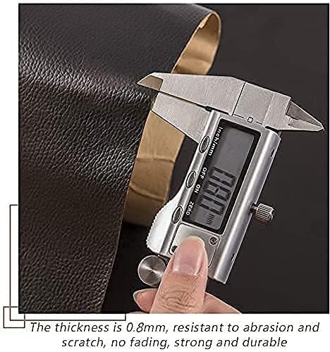 KRIAA ENTERPRISE Shelf Adhesive Leather Repair Patch, Durable Self Adhesive Backing, Vinyl and Leather Repair Kit for Couches, Car Seats, Belts, Handbags, Furniture, Sofa (30X60CM) (Brown) 1