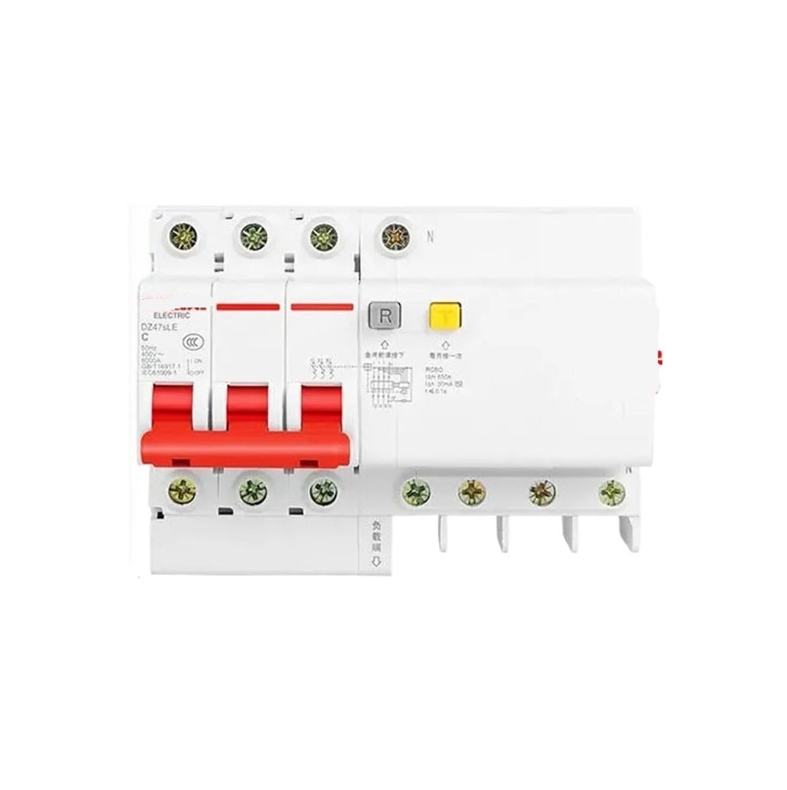JNVFTCUX 3P+N air Switch with Leakage Protector 63a Circuit Breaker 220v Protection 32a Three-Phase(3P+N-32A)