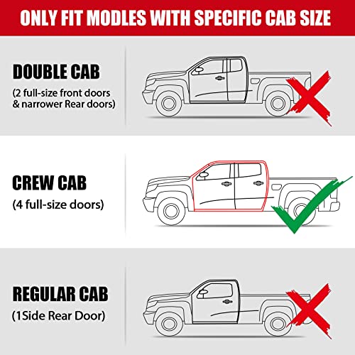 Estribos 6 pulgadas para Chevy Silverado GMC Sierra 2019-2026 miniatura 3