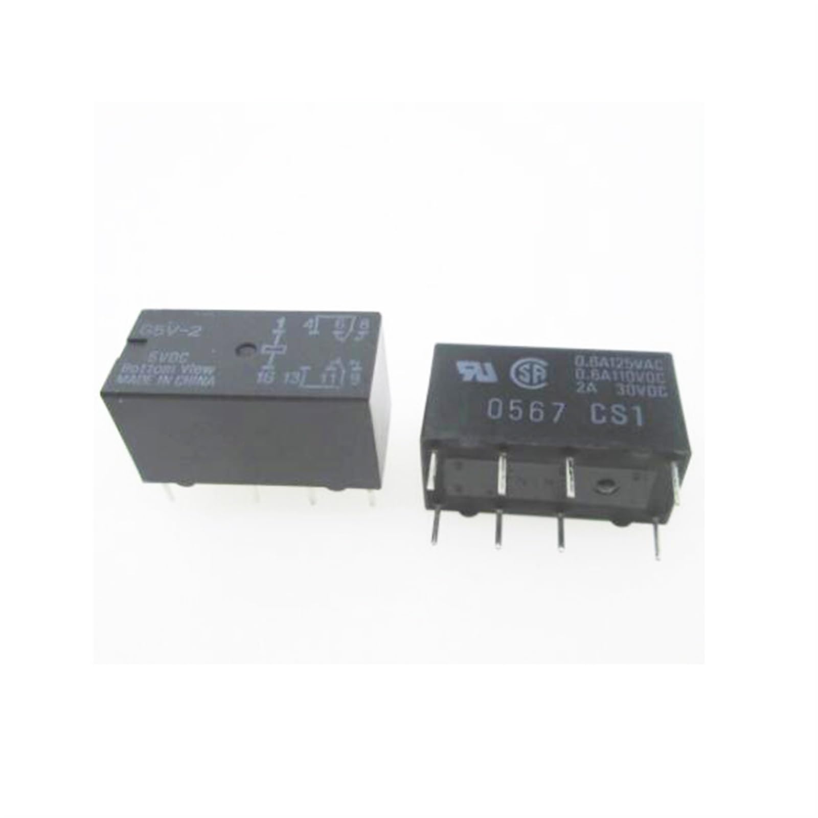 Relé de 5V G5V-2-5VDC G5V-2 5VDC G5V2 DC5V 8PIN(20pcs)