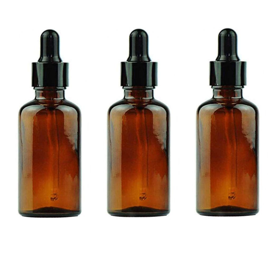 3 Tropfflaschen Aus Bernstein-Glas (100 Ml) – Mit Pipette & Innenliegendem Tropfrohr