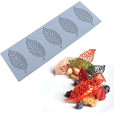 Fan Leaf Silicone Mold, 3D Pearl Fondant Mold And Palm Leaf