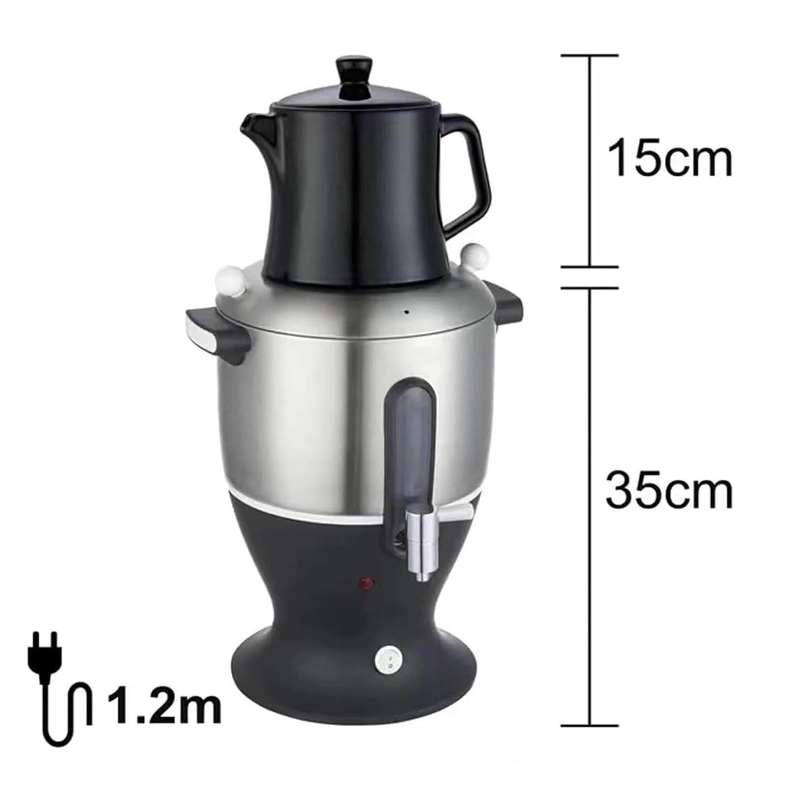 Tetera Eléctrica Con Infusor, Gran Hervidor 4L+Pequeño 1,5L