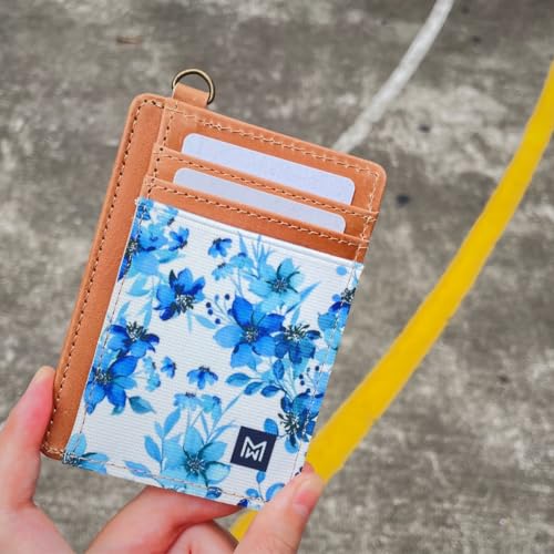 Image of Credit Card Holder Wallet for Women Slim Minimalist Wallet RFID Blocking Leather Wallets Elastic Front Pocket Wallet for Women
