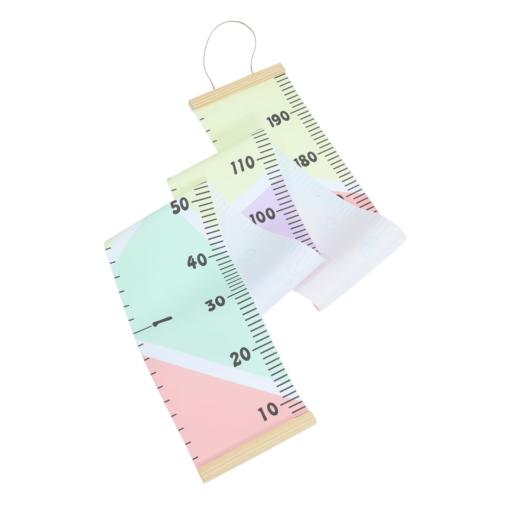 Ciieeo Nordic Style Growth Chart Wall Hanging Macaron Mixed Color for Bedroom Decor and Measuring Height