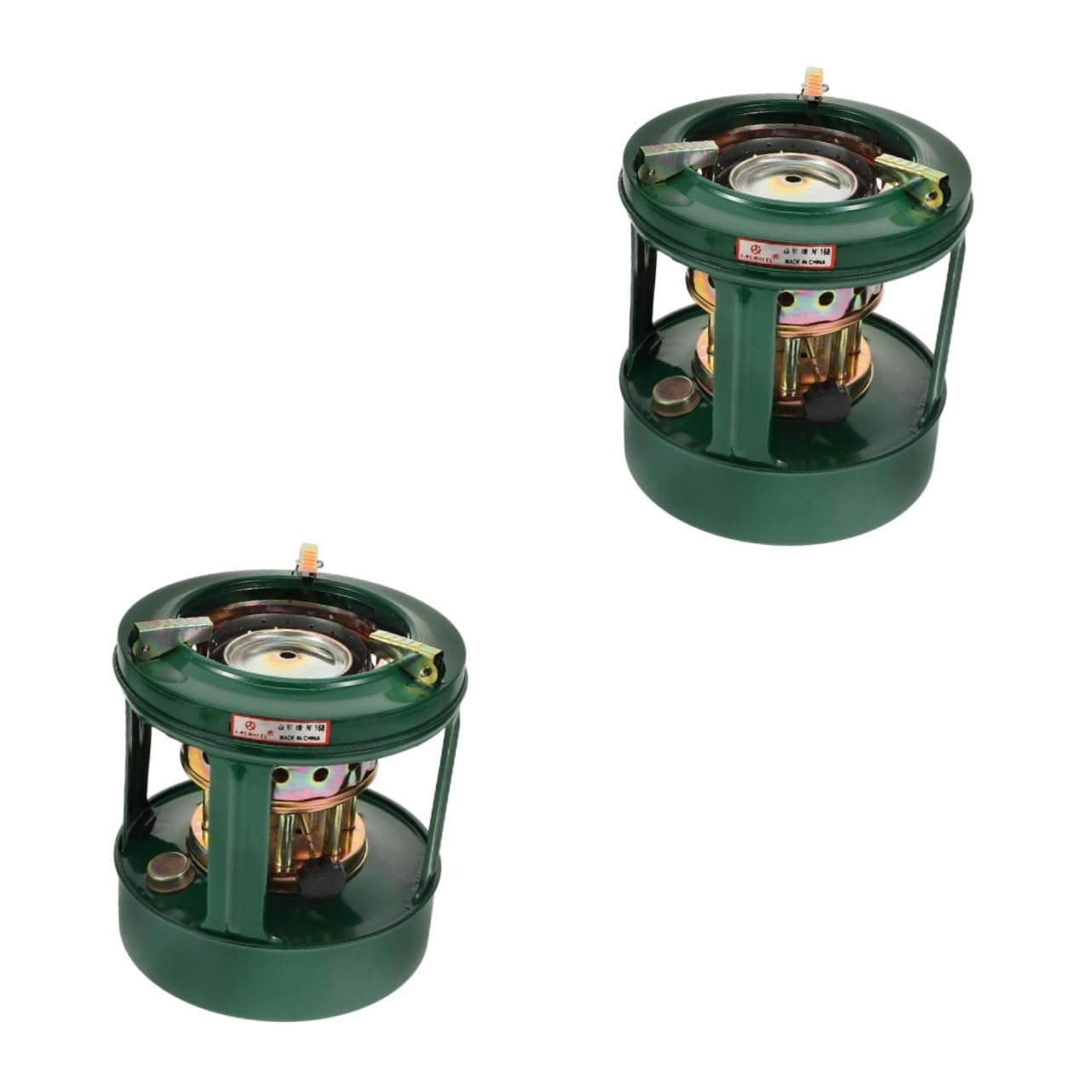 2Pcs Calentador Estufa Quemadores Pequeña Estufa de Queroseno Estufa de Aceite de Queroseno Soporte de Olla Lámpara de Parafina Camping Barbacoa Parrilla Quemador de Queroseno/As Shownx2Pcs/1