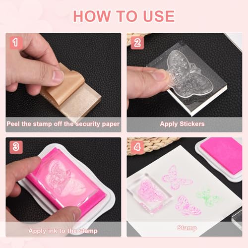 Bloc acrylique pour scrapbooking et flat lay photo de mariage créatif