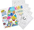 Crayola 757103 Baby Shark Wonder Pages Mess Free Coloring Gift, Kids Indoor Activities at Home