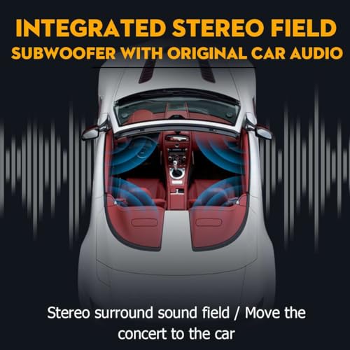 Geuxe 12V 7900W Car Amplifier 4 Channel Powerful Car Audio Subwoofer Aluminum Vehicle Power Stereo Amp Car Sound Amplifier Easy to Use, Black, 500437645