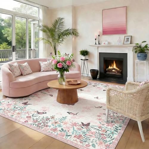 KUEAO Area Rugs 8x10 Rugs for Living Room, Machine Washable