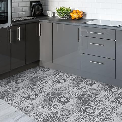 Vintage Grey Beige Brown Non-Slip Tile Stickers Cover