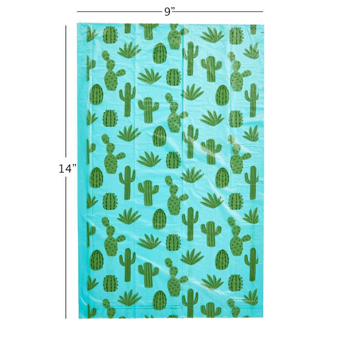 Image of So Phresh Multicolor Cactus-Print Unscented Dog Waste Bags Count of 120