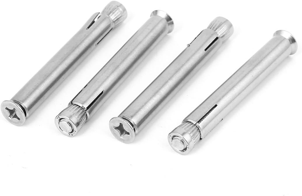 M6 Thread Screws & Bolts 70mm Long Countersunk Flat Head Expansion Anchor Anchor Bolts Bolt 4pcs