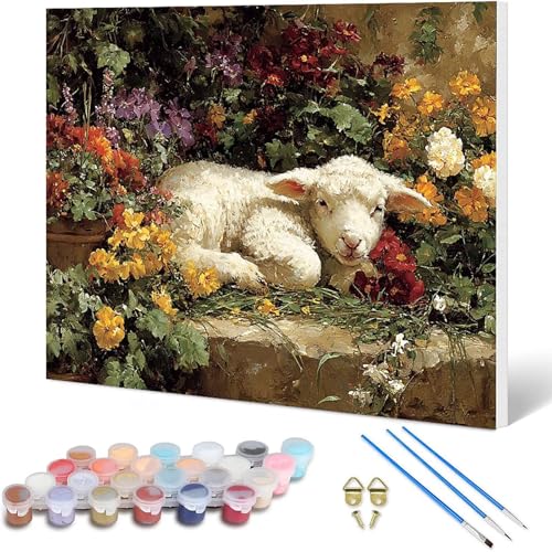 Paint by Numbers r G 80X60cm, l h DIYG fW^G  io[yCg S҂Ƒl - KpΏ CeA Ǐ z[fR[V -hjw25010R6