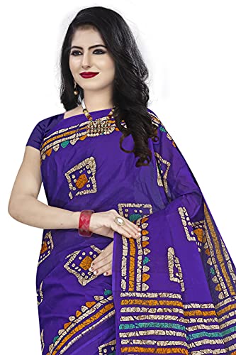 Image of TAMAIRA FASHION Mulmul Pure Cotton Saree For Woman Batik Printed |Office Wear Daily Wear Sarees For Women Without Blouse Piece(Available in 9 Colours)