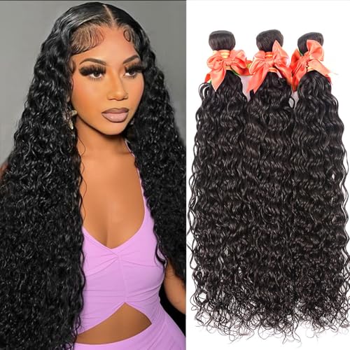 Wet and Wavy Bundles Human Hair 12A Water Wave Human