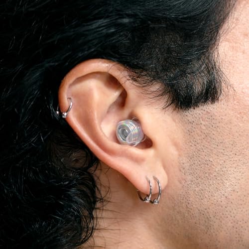 Image of Eargasm High Fidelity EDC 2026 Music Festival Earplugs - Hearing Protection for Concerts, Festivals, Musicians, DJs, Night-Life, Motorcycles with High Fidelity Noise Reduction up to 21 dB