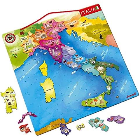 Janod Wooden Map Puzzle of Italy Cover