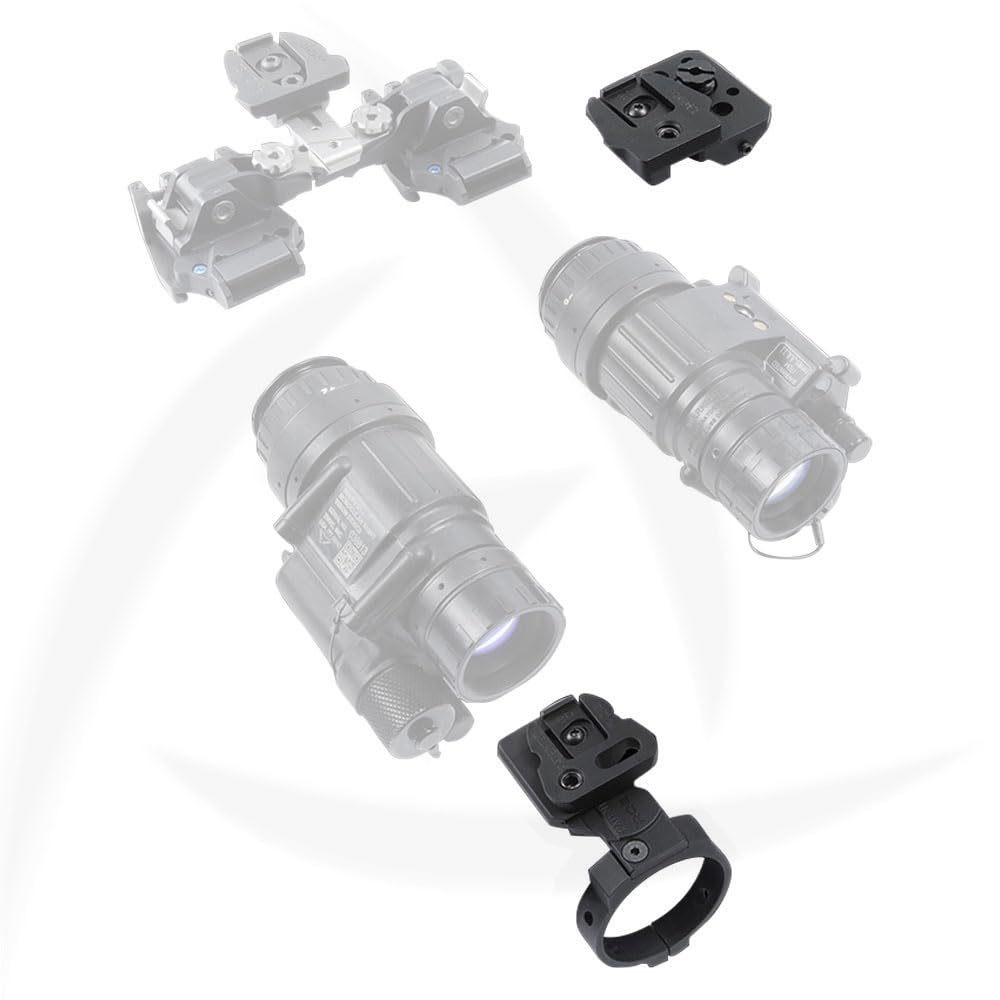 OKYASS Hunting PVS-14 Helmet Mount Adapter for REQ Universal Bridge Mounting Base (Tan)