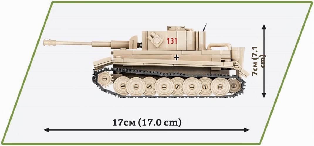 COBI 2710 - Modellino serbatoio PzKpfw Tiger 131". Scala 1/48