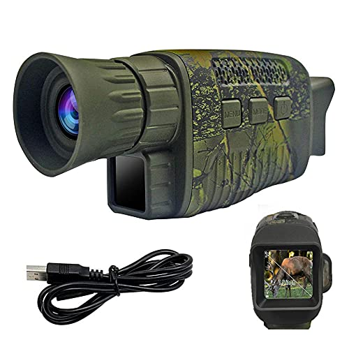 GQYYS Visão monocular digital de visão noturna monocular visão noturna, telescópio infravermelho digital para adultos, recarregável de HD LCD foto/vídeo, gravação de vigilância de segurança