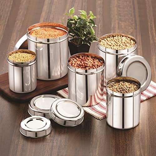 Stainless Steel Deep Dabba - 2600 ml, 1 Piece, Silver – Durable and Elegant Food Storage Container, Ideal for Storing Grains, Snacks, Leftovers, Perfect for Daily Use, Easy to Clean & Maintain.