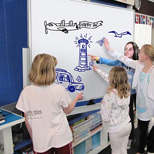 Image of Mobile Whiteboard on Wheels, 48 inchx36 inch Double-Sided Magnetic Dry Erase Board - Flipchart Easel for Office, Classroom & Home, Rolling Stand with Easy Flip Feature