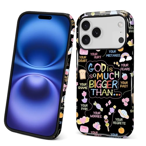 ANLUN STORE Case for iPhone 18 Pro iPhone 17 Pro,Hybrid Dual Protection Soft TPU + Hard PC Shockproof Cover Anti-Scratch & Slim Protective for Men Women Cute Colorful Slogan