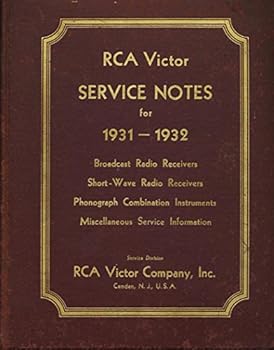 Hardcover RCA Victor Service Notes for 1931-1932 Book