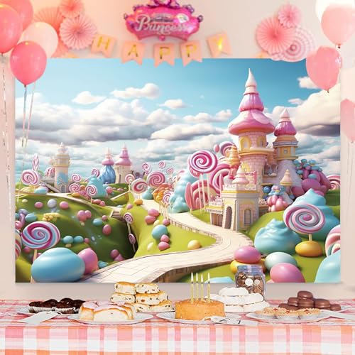 Fondo fotográfico Candyland 10x8ft vinilo miniatura 6
