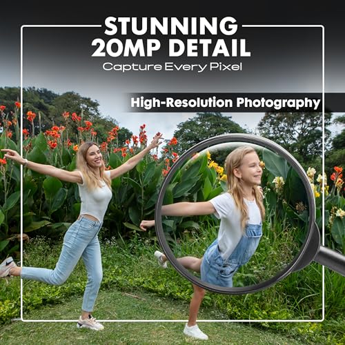 Minolta 20 Mega Pixels 40x Optical Zoom Digital Camera with 1080p FHD Video, Purple - Image 7