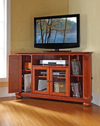 Crosley Furniture Alexandria 48-Inch Corner Tv Stand - Classic Cherry #TOP4