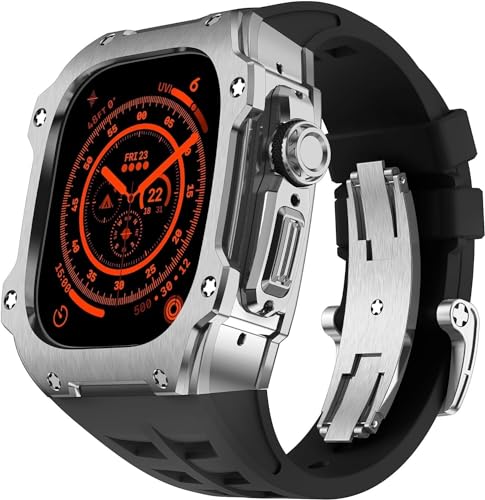 Kit de modification Apple Watch Ultra 49mm acier inoxydable luxe SCHIK