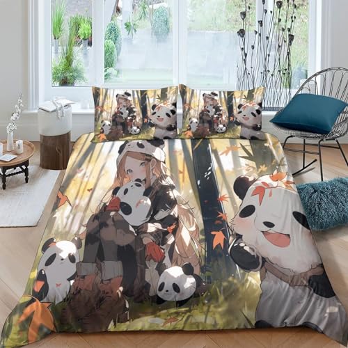 Housse de couette avec fermeture éclair IOFEER lit 3 pièces King