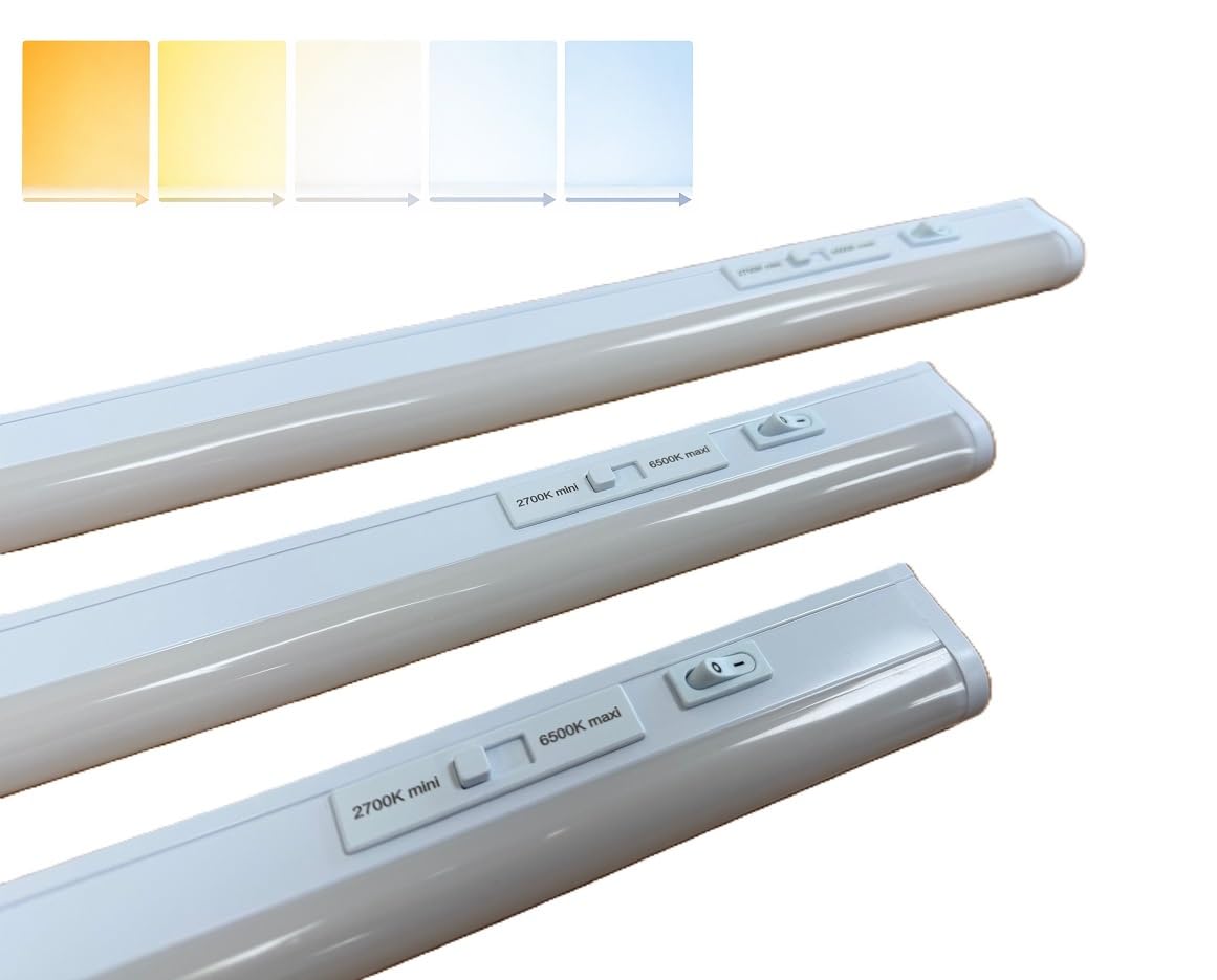 FRS LED Under Cabinet Strip Light 5CCT Linkable Kitchen Cupboard Shelf Counter Lighting