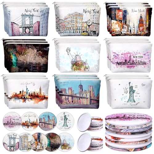 18 Set New York Souvenirs Gifts Include City Cosmetic Bag Bulk Ne...