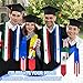 Vcmaluco Customized Graduation Stole Mixed Country Flag Graduation Sash for International Graduation Stole