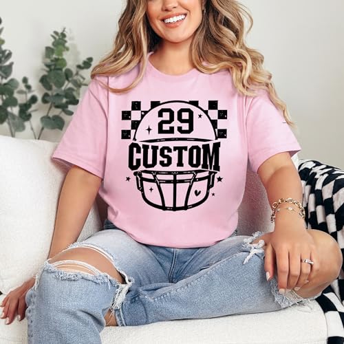 Custom Football Mom Shirt, Personalized Football Team Name and Number Sweatshirt, Gift For Sport Lover3