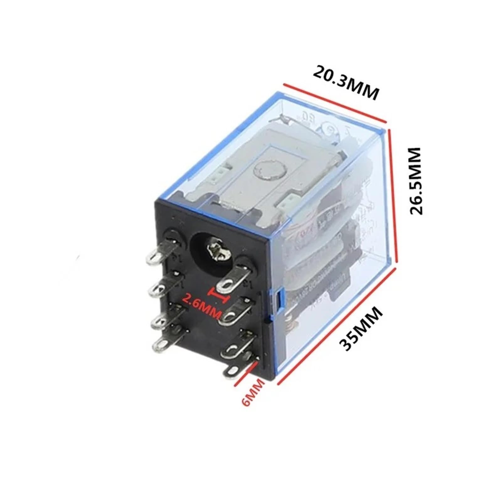 1 pz MY2P HH52P MY2NJ bobina generale DPDT mini relè elettromagnetico interruttore con LED AC 110 V 220 V 380 V DC 12 V 24 V 36 V(DC 24V)