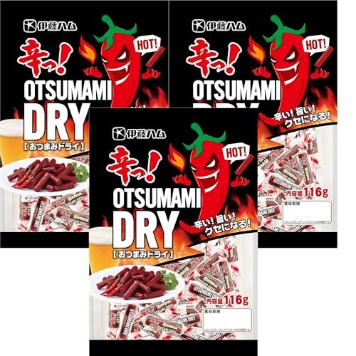 辛っ!おつまみドライ 116g × 3袋 伊藤ハム サラミ ドライソーセージ カルパス ジャーキー 業務用 晩酌 お酒のお供