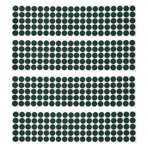 Image of 600PCS 18650 Lithium Battery Insulator Rings, Green Highland Barley Paper with Adhesive Backing, Hollow Electrical Insulation Pads