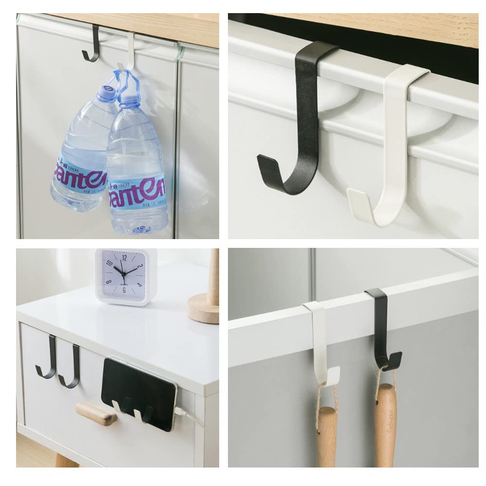6 ganci in acciaio inox per appendere asciugamani, zaini, borse e accessori, resistenti e versatili per porte e cassetti