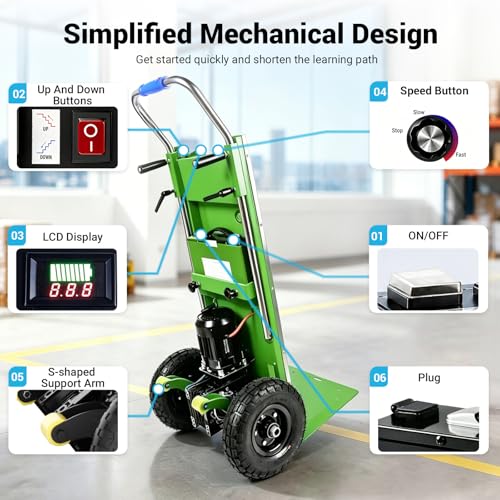 Carretilla eléctrica para escaleras 1300W miniatura 5